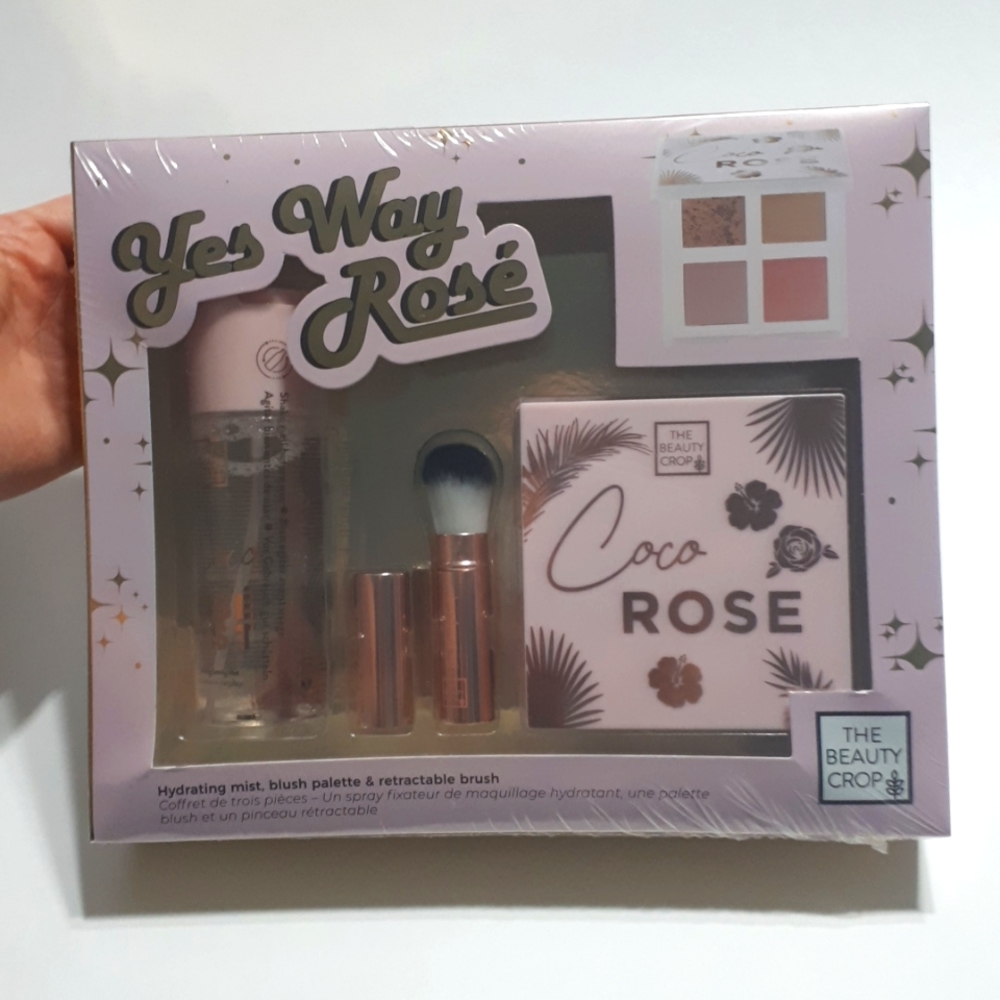 BNIB Beauty crop yes way rosé 3pc set Gift Set